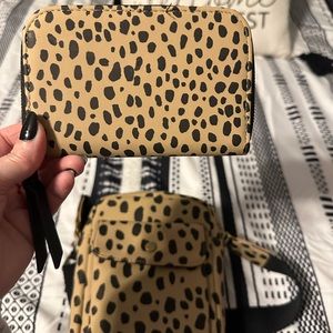 Target leopard crossbody bag with matching wallet NWOT